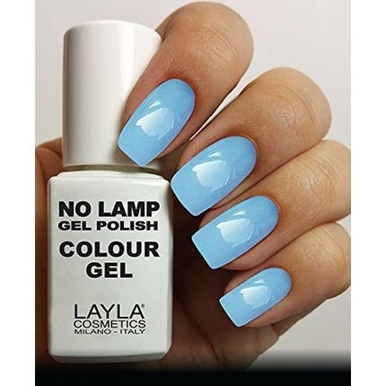 Layla Cosmetics Milano No Lamp Polish Colour Gel Breezy Blue 10ml - Maison des fragrances