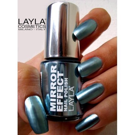 Layla Cosmetics Mirror Effect Nail Polish 04 Titanium Sky 10ml - Maison des fragrances