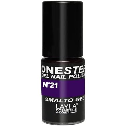 LAYLA COSMETICS One Step Gel Nail Polish Purple Rain Number 21 - Maison des fragrances
