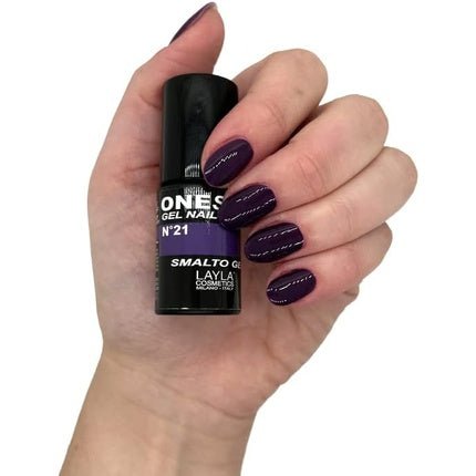 LAYLA COSMETICS One Step Gel Nail Polish Purple Rain Number 21 - Maison des fragrances