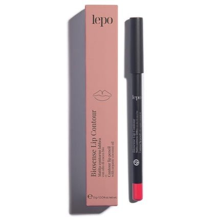 LEPO BioSense Lip Contour Pencil No. 62 Paprika with Organic Coconut Oil - Perfect Definition and Natural Moisture for Seductive Lips - Maison des fragrances