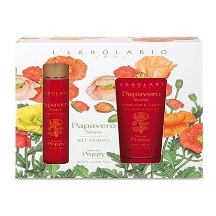 L'Erbolario Body Kit Poppy Soave Gift Set with Poppy Soave Perfume - Maison des fragrances