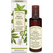 L'erbolario Hair Cleansing and Refreshing Spray with Laurel Flavor and Essential Oils of Coriander, Mint, and Tea Tree 100ml - Maison des fragrances