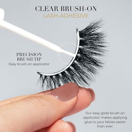 Lilly Lashes Black Eyelash Glue Brush - On for False Eyelashes - Maison des fragrances