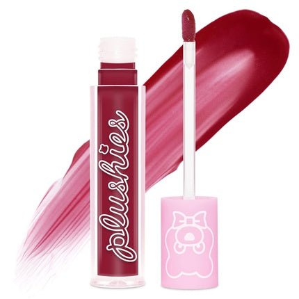 Lime Crime Plushies Soft Matte Lipstick Blackberry Sheer Blackberry Candy Scent Plush Long Lasting High Comfort for All - Day Wear Talc - Free Paraben - Free - Maison des fragrances