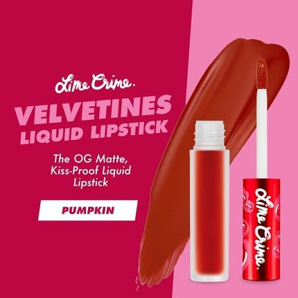 Lime Crime Velvetines Liquid Matte Lipstick Pumpkin Brick Red - Maison des fragrances