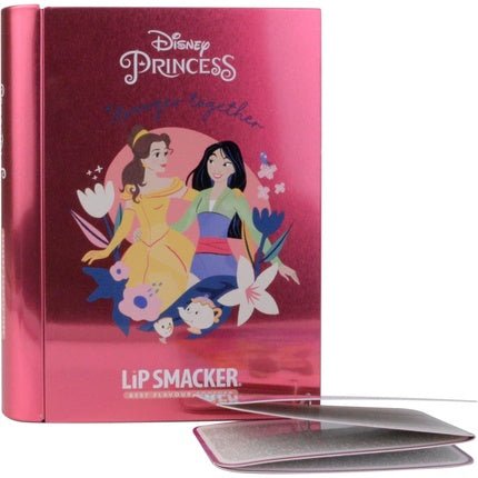 Lip Smacker Disney Princess Beauty Book Tin with Lipsticks, Lip Glosses, Shimmer Creams and Nail Polishes for Kids' Princess Look - Hair and Make - up Accessories Included - Maison des fragrances