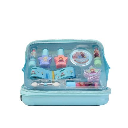 Lip Smacker Frozen Travel - Ready Beauty Case Makeup Set with Glitter Palettes Lipsticks and Nail Polish for the Perfect Princess Look Including Accessories - Maison des fragrances