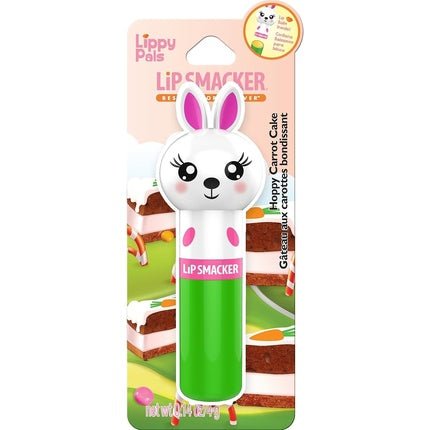 Lip Smacker Lippy Pals Collection Bunny Lip Balm for Kids Hoppy Carrot Cake Flavor Sweet Gift for Friends with Animal Figures Bunny - Maison des fragrances