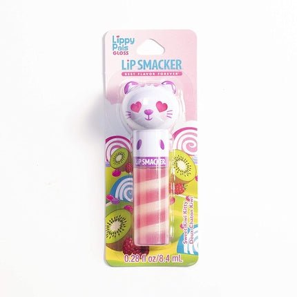 Lip Smacker Lippy Pals Nourishing Lip Gloss with Cat Head and Kiwi Flavor - Cat/Kiwi Flavor - Maison des fragrances