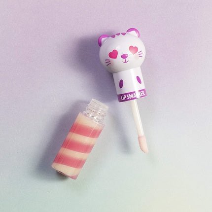 Lip Smacker Lippy Pals Nourishing Lip Gloss with Cat Head and Kiwi Flavor - Cat/Kiwi Flavor - Maison des fragrances