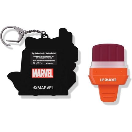 Lip Smacker Marvel Guardians of the Galaxy Lip Balm for Kids with Marvel Keychain Popsicle Shape Infused with Castor Oil Pop Rockets Candy Rocket Keychain Lip Balm - Maison des fragrances