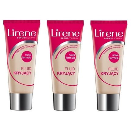 Lirene Concealing Foundation Camouflaging Imperfections With Vitamin E 22 Natural 30ml - Maison des fragrances