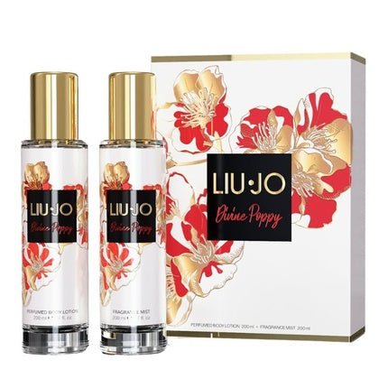 Liu Jo Divine Popy Scented Body Water and Perfumed Body Milk Coffret (Coffret) Mixte 200ml - Maison des fragrances