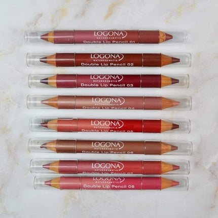 Logona Double Lip Pencil Pink 1.38g - Maison des fragrances