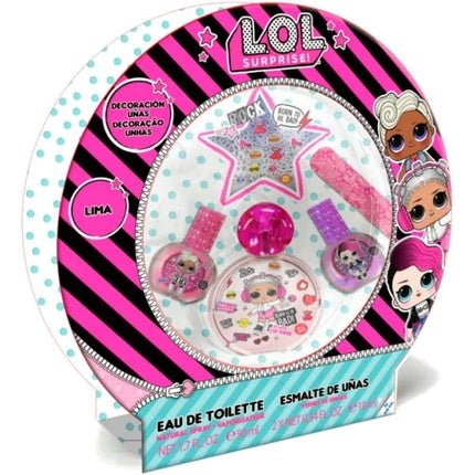 L.O.L. SURPRISE Kids Perfume & Nail Art Set Gift Set with 50ml Eau de Toilette Nail Polish 50ml Nail Art Decoration 50ml - Maison des fragrances