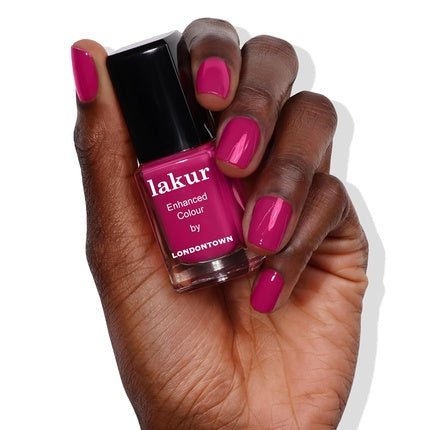LONDONTOWN Fuchsia Pink Glossy Nail Polish Teeny 'Kini Lakur Vegan Chip - Resistant Long - Lasting Nail Lacquer 40 fl oz Teeny 'Kini - Maison des fragrances