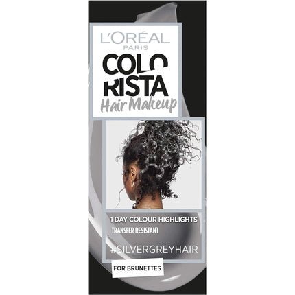 L'Oreal Colorista Hair Makeup Silver Grey Brunette Temporary Hair Colour 30ml - Maison des fragrances
