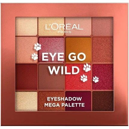 L'Oreal Eye Go Wild Eyeshadow Mega Palette 17g - Maison des fragrances