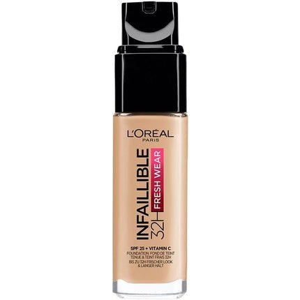 L'Oreal Infallible 32h Fresh Wear Foundation Long - Lasting Face Foundation 120 Vanilla 30ml - Maison des fragrances