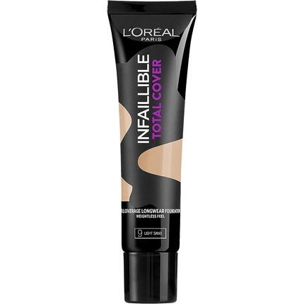 L'Oréal Infallible Total Cover Foundation 9 Light Sand 35g - Maison des fragrances