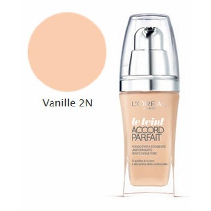 L'Oreal Liquid Foundation Accord Parfait 2N Vanille - Maison des fragrances