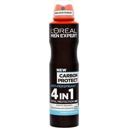 L'Oréal L'Oreal Paris Expert Deodorant Carbon Intense Ice Refreshing And Longlasting Protection Déodorant (Déo) Homme - Maison des fragrances