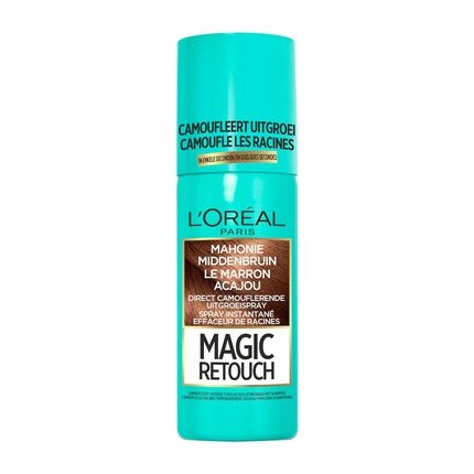 L'Oreal Magic Retouch Instant Root Touch Up Spray Mahogany Medium Brown 75ml - Maison des fragrances