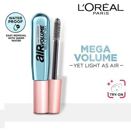 L'Oreal Paris Air Volume Mega Waterproof Mascara for Intense Volume - Maison des fragrances