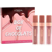 L'Oreal Paris Box of Chocolates Ultra - Matte Liquid Lip Giftset - Maison des fragrances