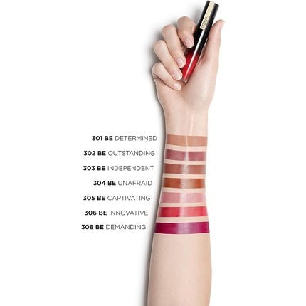 L'Oreal Paris Brilliant Signature High Shine Colour Orange Red Lip Ink 303 Be Independent Orange 1 Count - Maison des fragrances