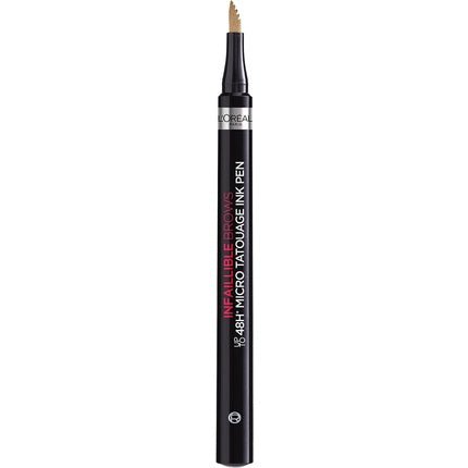 L'Oreal Paris Brow Artist Micro Tattoo 24hr Eyebrow Definer 107 Light Brunette - Maison des fragrances