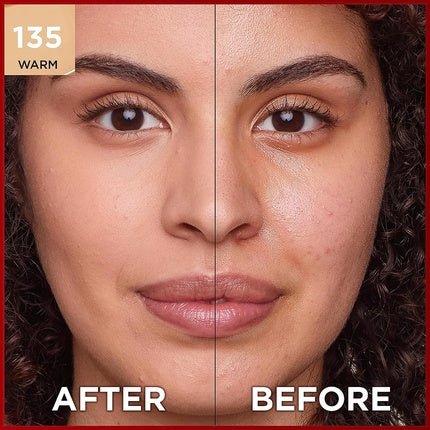 L'Oreal Paris Cover Liquid Foundation with 4% Niacinamide Long Lasting Natural Finish SPF 25 Infallible 32H Matte Cover Shade 135 30ml - Maison des fragrances