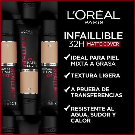 L'oréal Paris Infaillible Matte Cover Foundation No.135 radiant Vanilla 30ml - Maison des fragrances