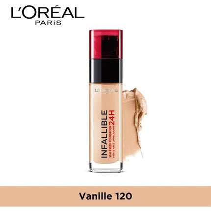 L'Oreal Paris Infallible 24h Foundation 120 Vanilla 30ml - Maison des fragrances