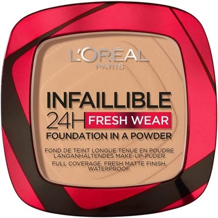 L'Oréal Paris Infallible 24H Fresh Wear Powder Foundation Full Coverage 250 Radiant Sand - Maison des fragrances