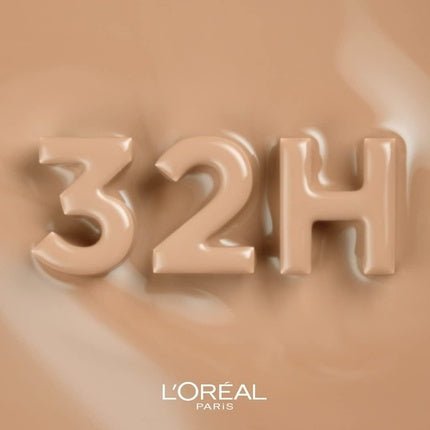 L'Oréal Paris Infallible 32H Fresh Wear Foundation Full Coverage Longwear Weightless Smooth Finish Water - proof Transfer - proof with Vitamin C SPF 25 30ml 250 Radiant Sand - Maison des fragrances