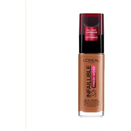 L'oréal Paris Infallible 32H Fresh Wear Foundation Make - up with SPF 25 30ml 340 Copper - Maison des fragrances