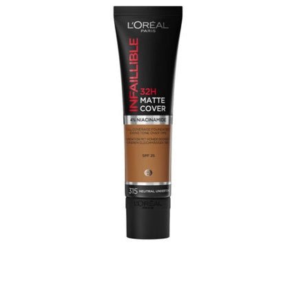 L'Oreal Paris Infallible 32H Matte Foundation Cover 315 Neutral Undertone 30ml - Maison des fragrances