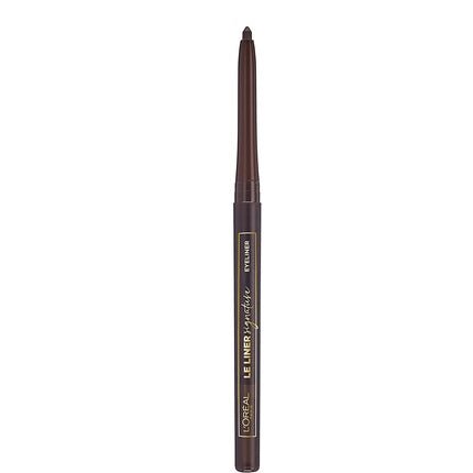 L'Oréal Paris Le Liner Signature 05 Brown Silk Precise and Long - Lasting Eyeliner Pen Shape with Removable Lead Smudge - proof and Waterproof - Maison des fragrances
