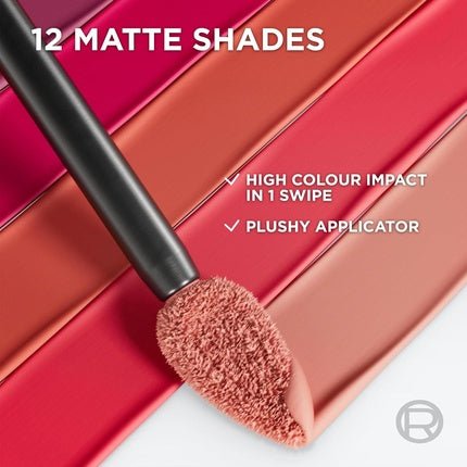 L'Oréal Paris Liquid Lipstick Intense Colour Longwear Matte Formula with Hyaluronic Acid 5.00ml - Maison des fragrances