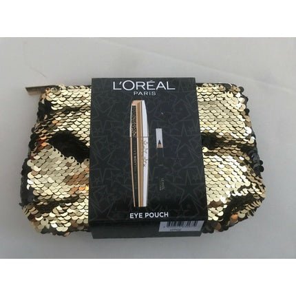 L'Oréal Paris Luxurious Gold Cosmetic Bag with Volume Million Lashes Mascara - Maison des fragrances