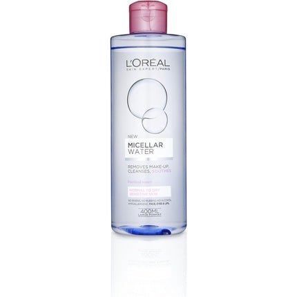 L'Oreal Paris Micellar Water Makeup Remover for Normal to Dry Skin 400ml - Maison des fragrances