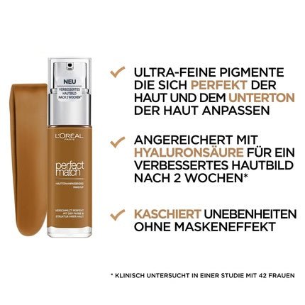 L'Oréal Paris Perfect Match Liquid Makeup 8.5.D/8.5.W Toffee - Maison des fragrances