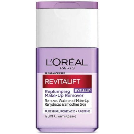 L'Oreal Paris Revitalift Filler Hyaluronic Acid Fragrance Free Plumping Eye & Lip Waterproof Makeup Remover for Sensitive Skin - Maison des fragrances