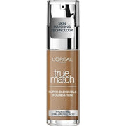 L'Oreal Paris True Match Liquid Foundation Skincare Infused with Hyaluronic Acid SPF 17 30ml 8.5W Toffee - Maison des fragrances