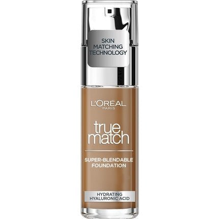 L'Oreal Paris True Match Liquid Foundation Skincare Infused with Hyaluronic Acid SPF 17 30ml 8.5W Toffee - Maison des fragrances