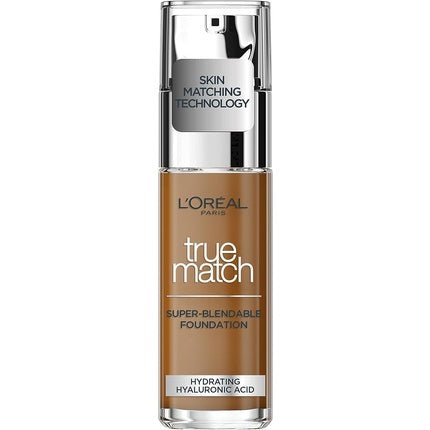 L'Oreal Paris True Match Liquid Foundation Skincare Infused with Hyaluronic Acid SPF 17 30ml 8N Cappuccino - Maison des fragrances