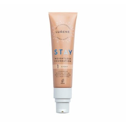 Lumene Stay Foundation Liquid Makeup 30ml - Shade 1 Light - Maison des fragrances