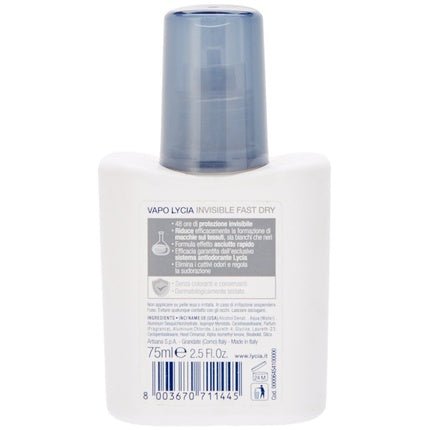 Lycia Anti-Deodorant Invisible 75ml - Maison des fragrances